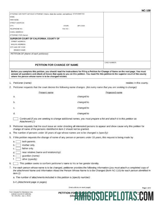Certificado de mudança de nome do Conselho Judicial da Califórnia dos EUA baixar para verificação