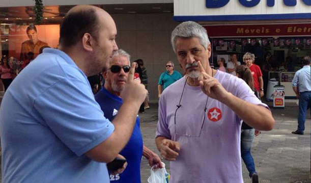 Vinícius, do MBL, e Ivan Duarte, vereador do PT